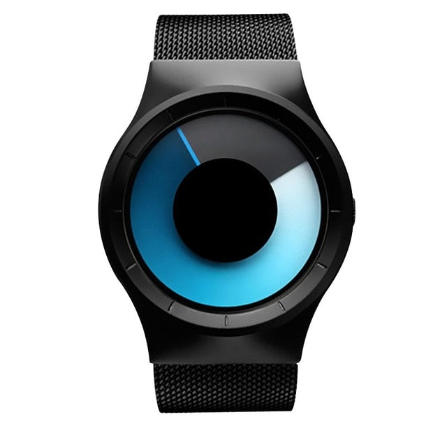 Men's Casual Party Watch. Cool Neon Quartz Steel Mesh Watch. WickedYo